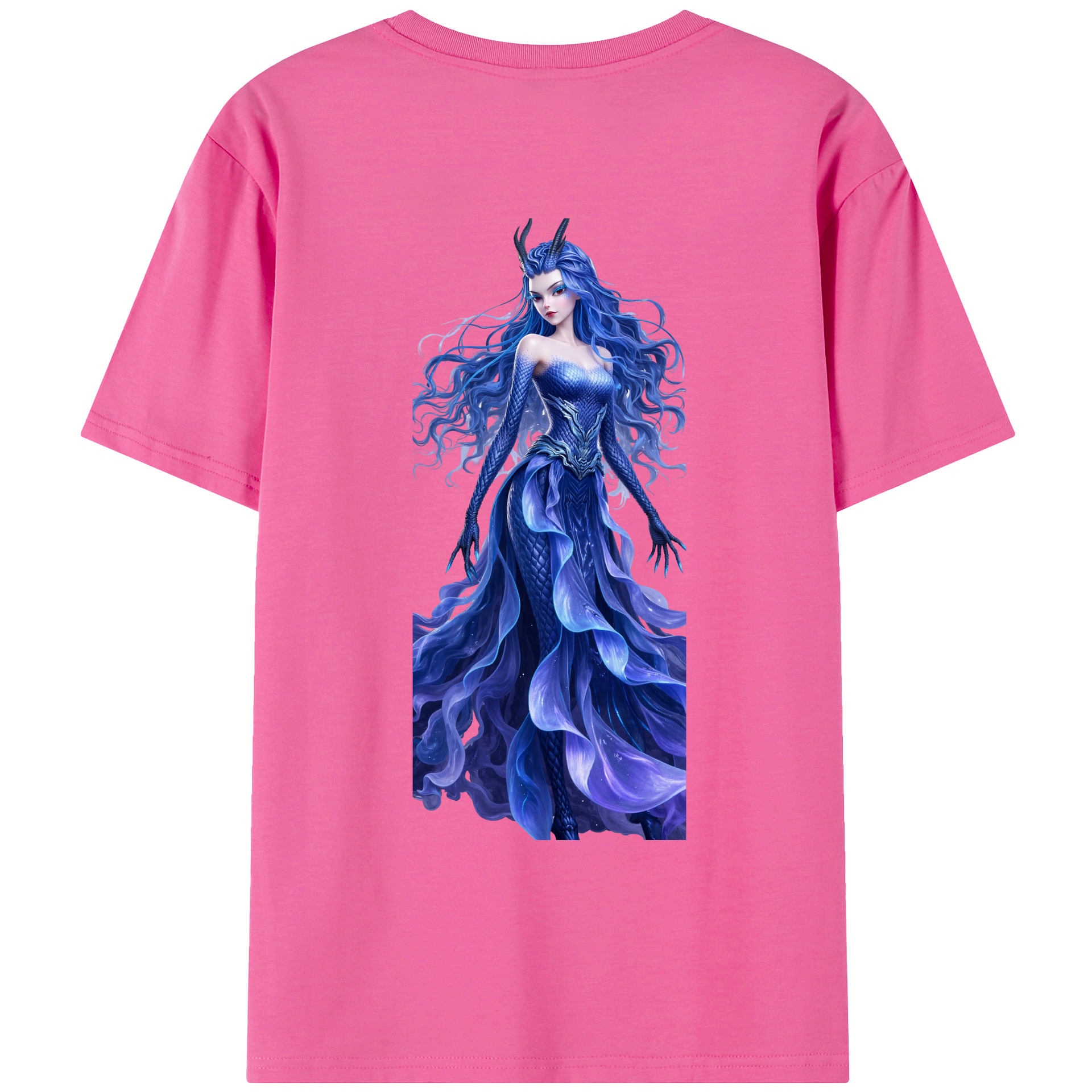 （画像用） Ne Zha 2 ナタ 魔童の大暴れ レディース半袖Tシャツ(バックプリント)
